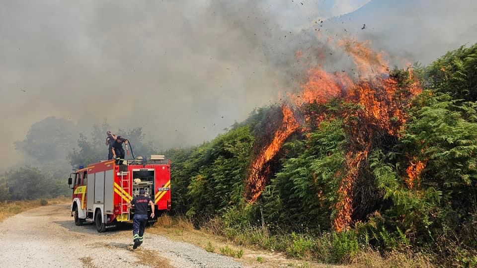 38 vatra zjarri në Shqipëri, 14 mbeten aktive