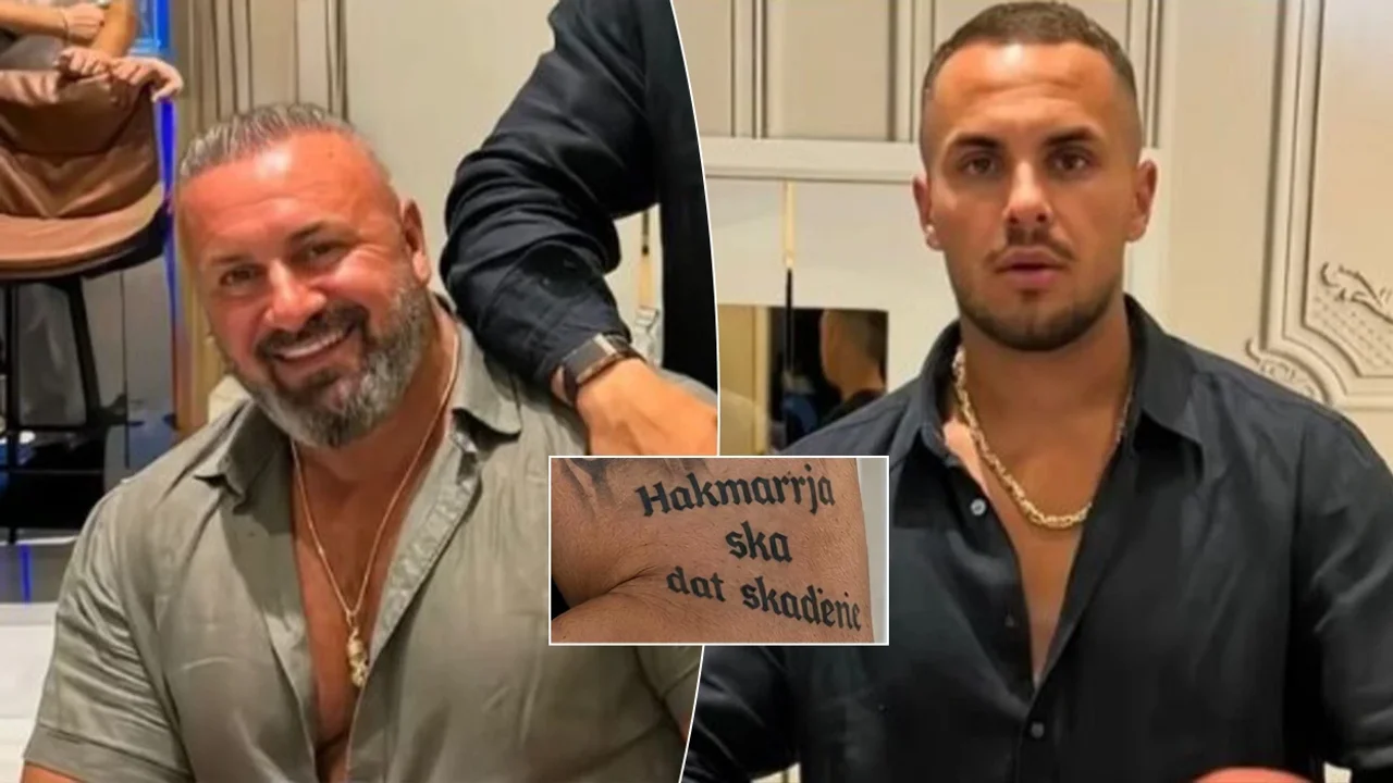 Babai i Edi Kuçit publikon tatuazhin pas sherrit me Joz Markun
