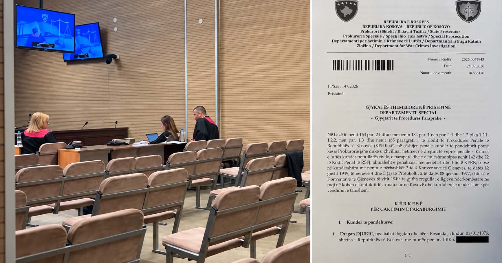 Foto: Kërkohet paraburgimi i nëntë të arrestuarve në Zubin Potok