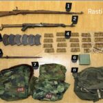 Foto: Policia gjen armë e municion në veri, arrestohet një person