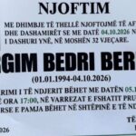 Foto: Mërgim Berisha varroset nesër pas aksidentit fatal në Prugovc